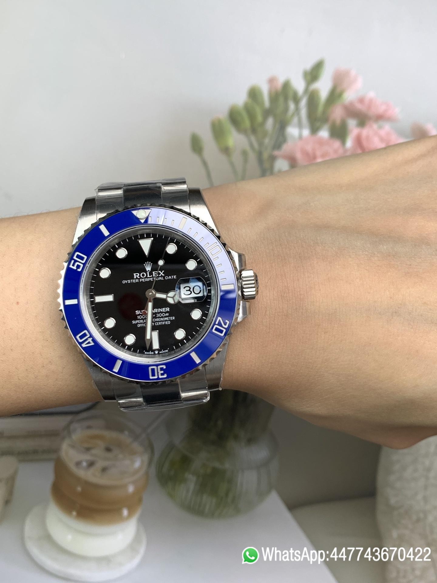 Super Clone watch Rolex Submariner Cookie Monster 41mm 126619LB Black Dial Blue Ceramic Bezel Oyster Bracelet DD3235 Movement 09 Super Clone watch Rolex Submariner Cookie Monster 41mm 126619LB Black Dial Blue Ceramic Bezel Oyster Bracelet DD3235 Movement 09