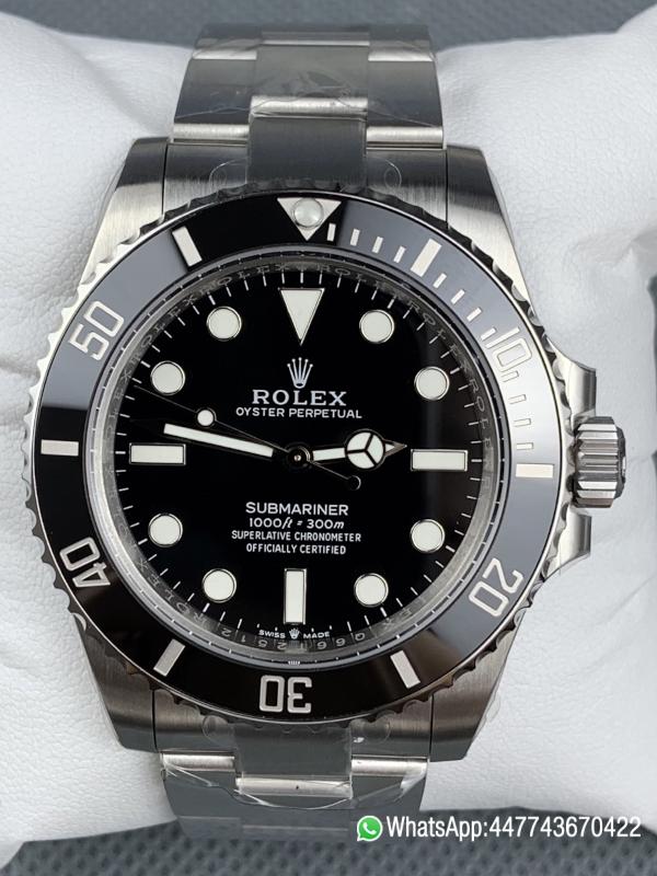 Super Clone watch Rolex Submariner No Date 41mm 124060 Black Dial Black Ceramic Bezel Oyster Bracelet DanDong 3230 Movement 01 Super Clone watch Rolex Submariner No Date 41mm 124060 Black Dial Black Ceramic Bezel Oyster Bracelet DanDong 3230 Movement 01