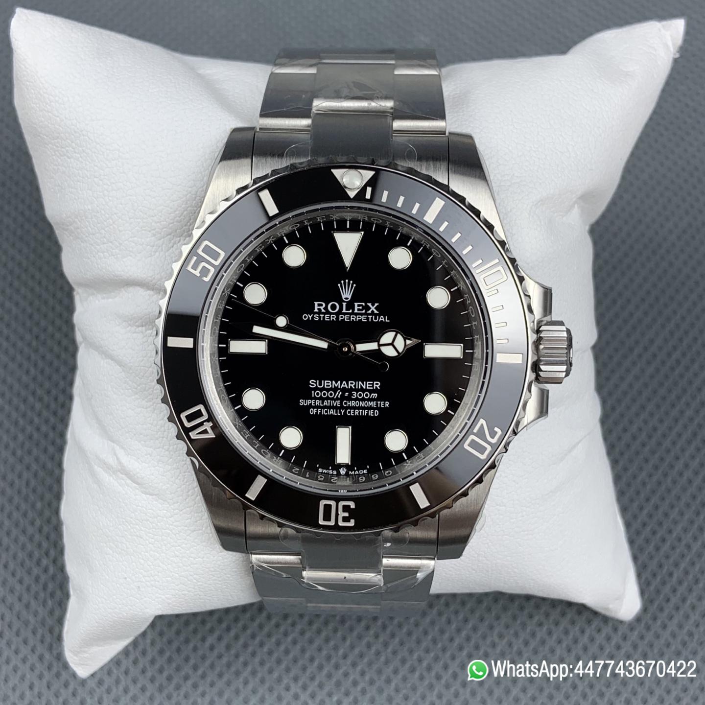 Super Clone watch Rolex Submariner No Date 41mm 124060 Black Dial Black Ceramic Bezel Oyster Bracelet DanDong 3230 Movement 02 Super Clone watch Rolex Submariner No Date 41mm 124060 Black Dial Black Ceramic Bezel Oyster Bracelet DanDong 3230 Movement 02
