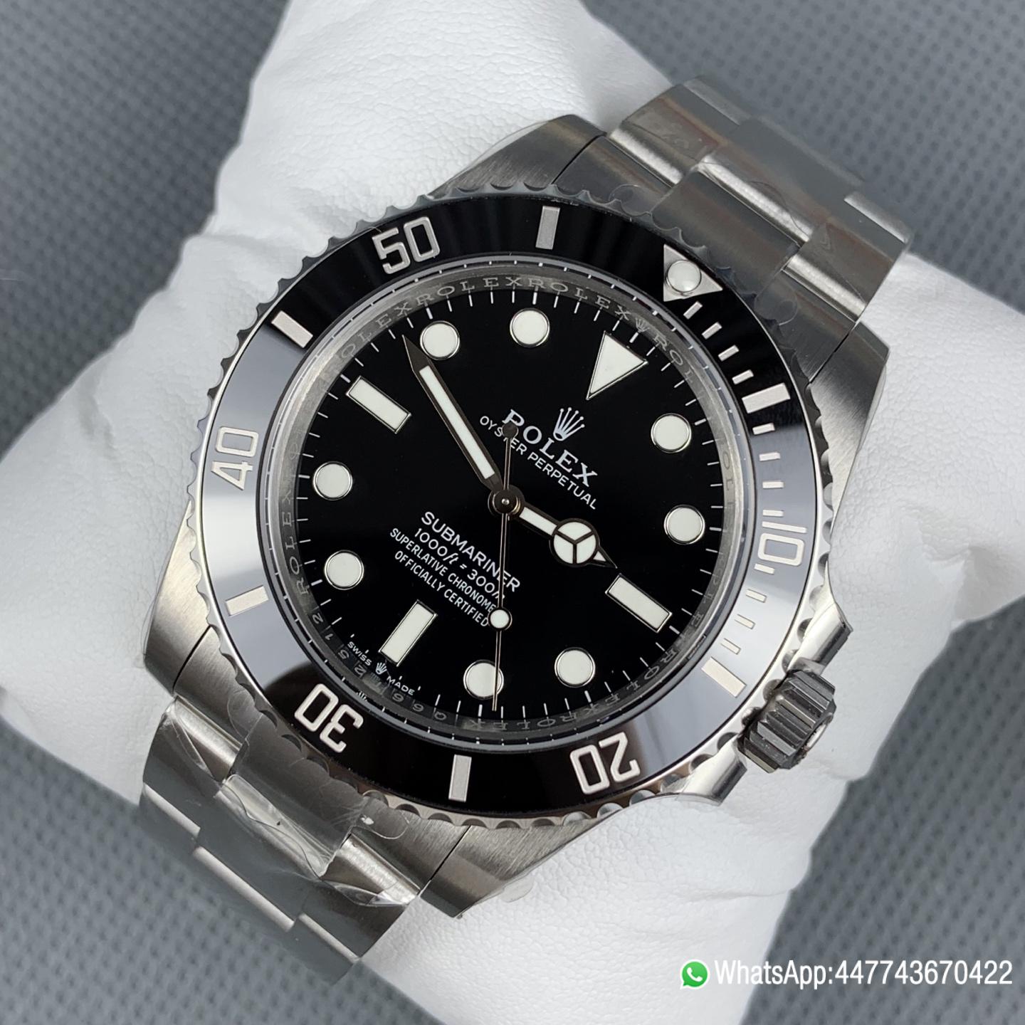 Super Clone watch Rolex Submariner No Date 41mm 124060 Black Dial Black Ceramic Bezel Oyster Bracelet DanDong 3230 Movement 04 Super Clone watch Rolex Submariner No Date 41mm 124060 Black Dial Black Ceramic Bezel Oyster Bracelet DanDong 3230 Movement 04